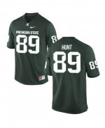 Men's Jalen Hunt Michigan State Spartans #89 Nike NCAA Green Authentic College Stitched Football Jersey WV50N65MD